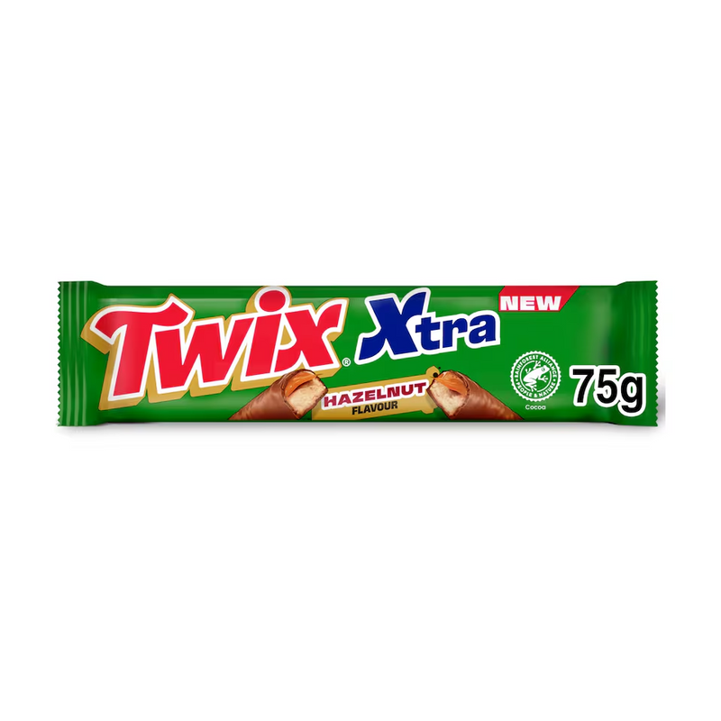 Twix Xtra Hazelnut Milk Chocolate Bar 75g
