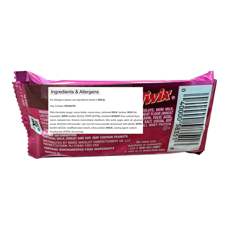 Twix Cookie Dough Milk Chocolate Bar (USA) 38.6g