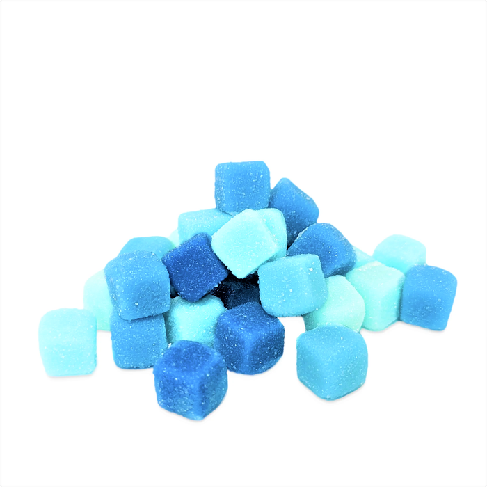 WARHEADS Christmas Blizzard Blue Raspberry Cubes 85g