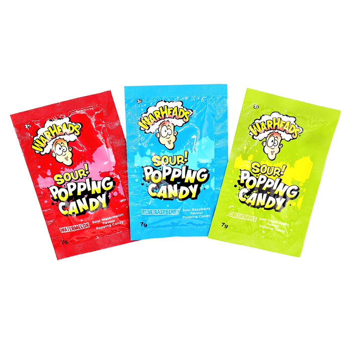 Warheads Sour Popping Candy 3 Pack 21g