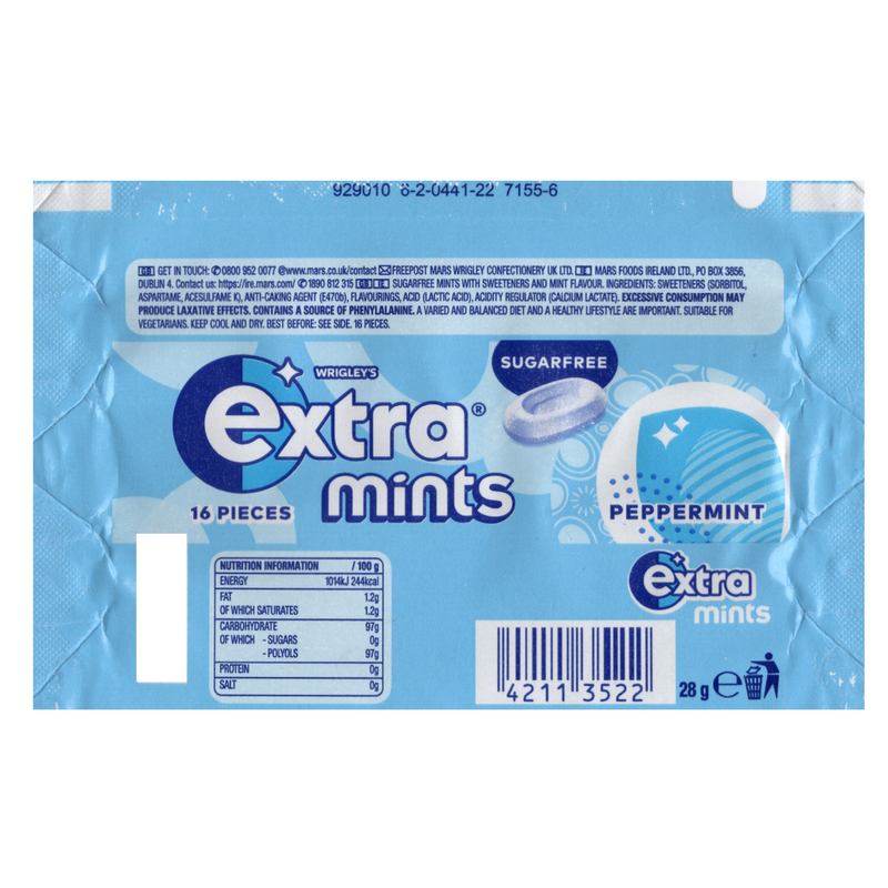 Wrigley's Extra Sugar Free Mints 3 Pack (3x28g)