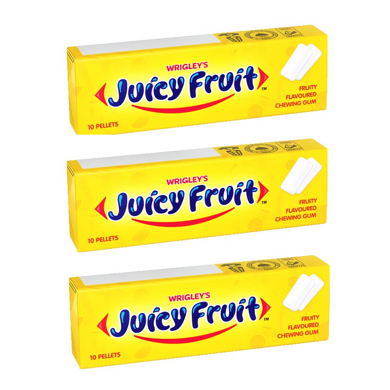 Wrigley's Juicy Fruit 10 Pellets Original 3 Pack (3x12g)