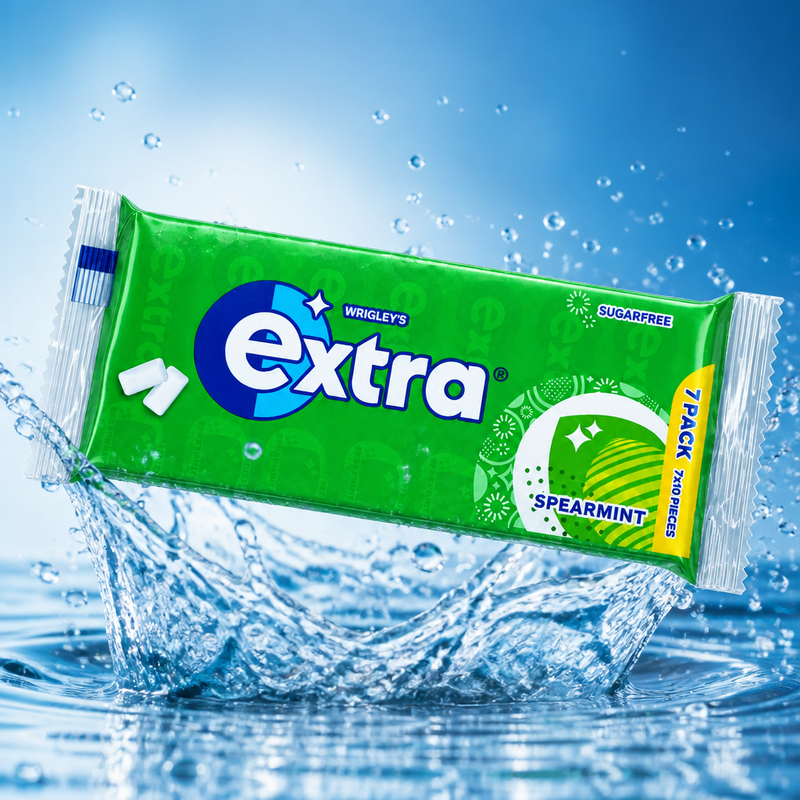 Wrigley's Extra Spearmint Chewing Gum 7 Pack Sugar Free 7x14g