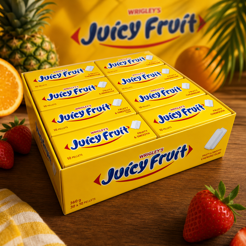 Wrigley's Juicy Fruit 10 Pellets Original BULK RETAIL BOX 30X12g