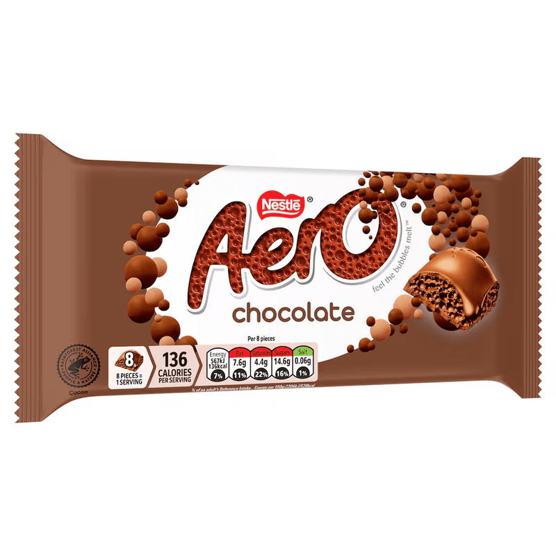 Aero Milk Chocolate Sharing Bar 90g