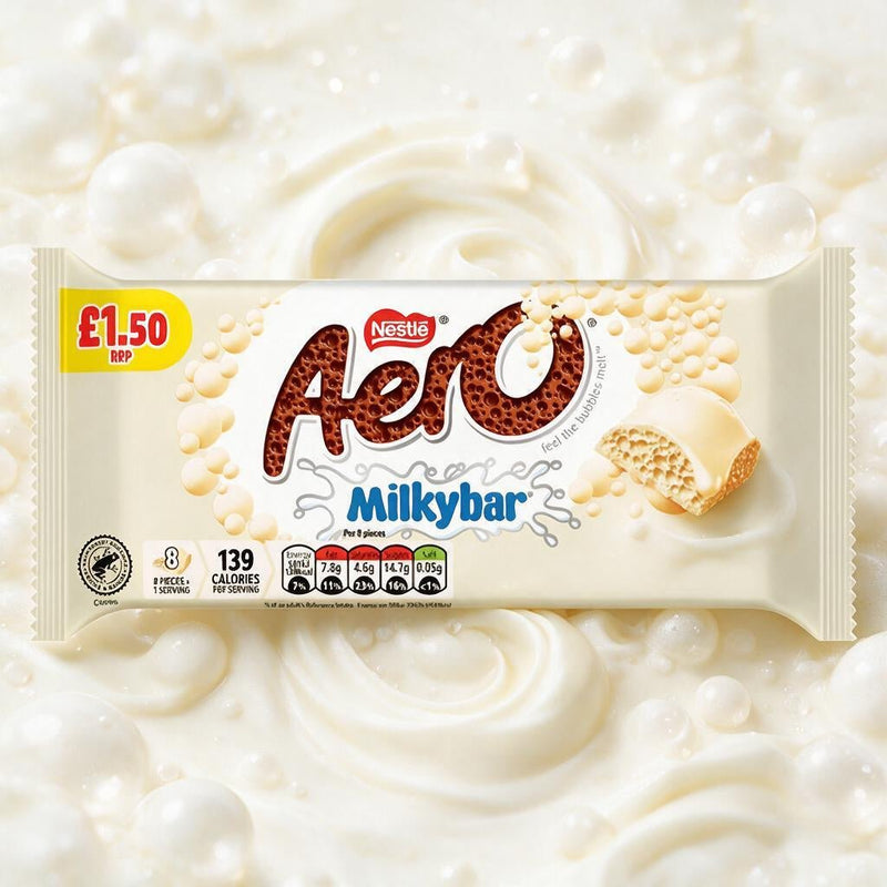 Aero MILKYBAR White Chocolate Sharing Bar 90g