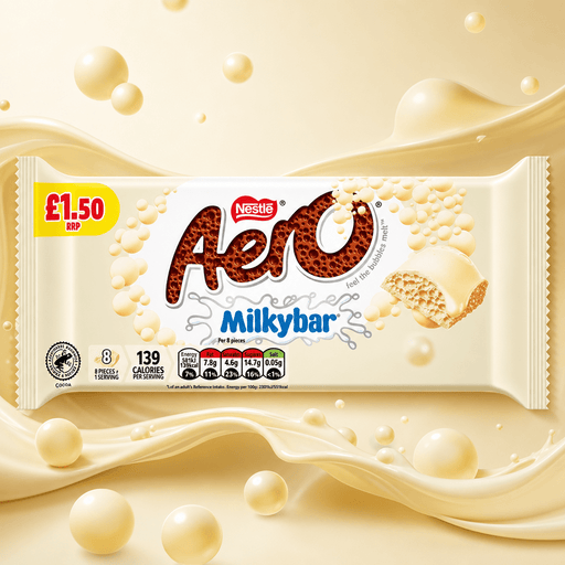 Aero MILKYBAR White Chocolate Sharing Bar 90g