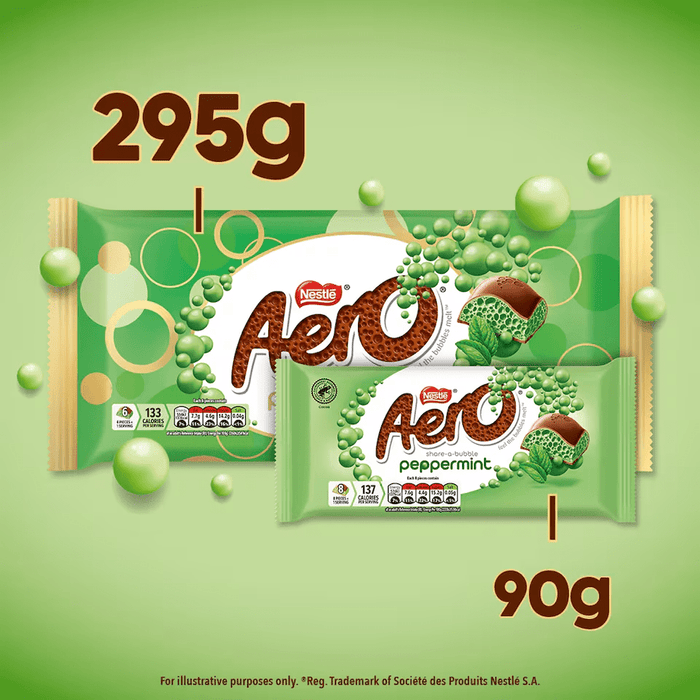 Aero Peppermint Giant XL Gift Bar 295g - Happy Candy UK LTD