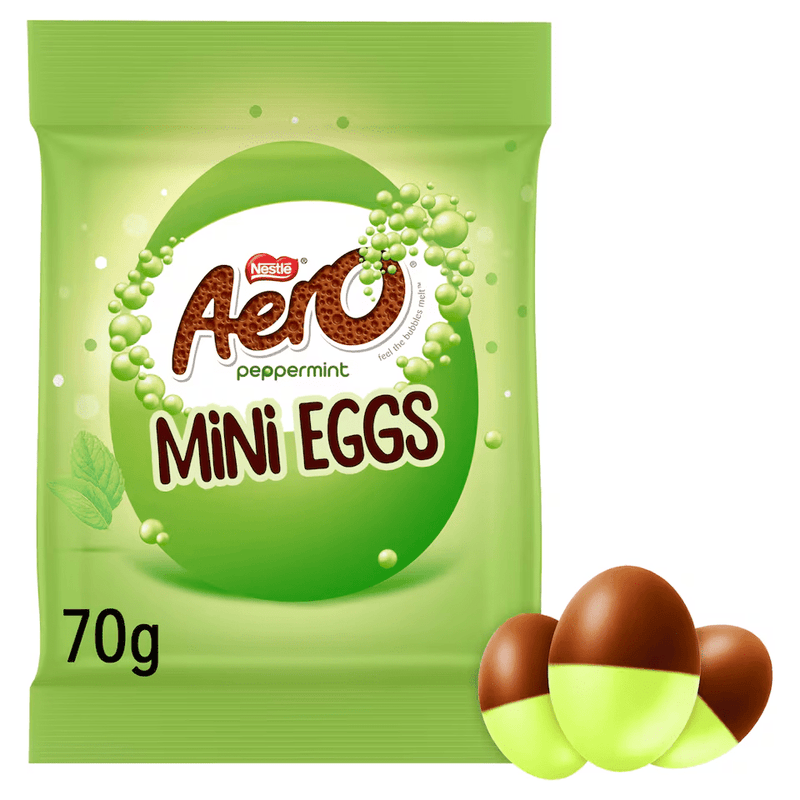 Aero Peppermint Milk Chocolate Mini Eggs Bag 70g