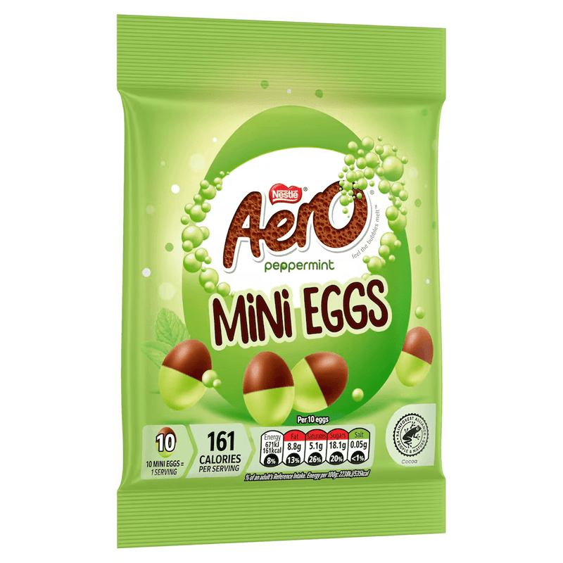 Aero Peppermint Milk Chocolate Mini Eggs Bag 70g