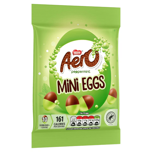 Aero Peppermint Milk Chocolate Mini Eggs Bag 70g