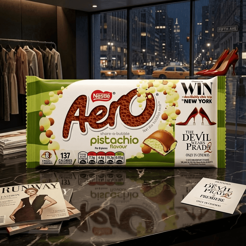 Aero Pistachio Flavour Milk Chocolate Sharing Bar 90g