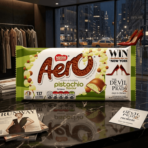 Aero Pistachio Flavour Milk Chocolate Sharing Bar 90g