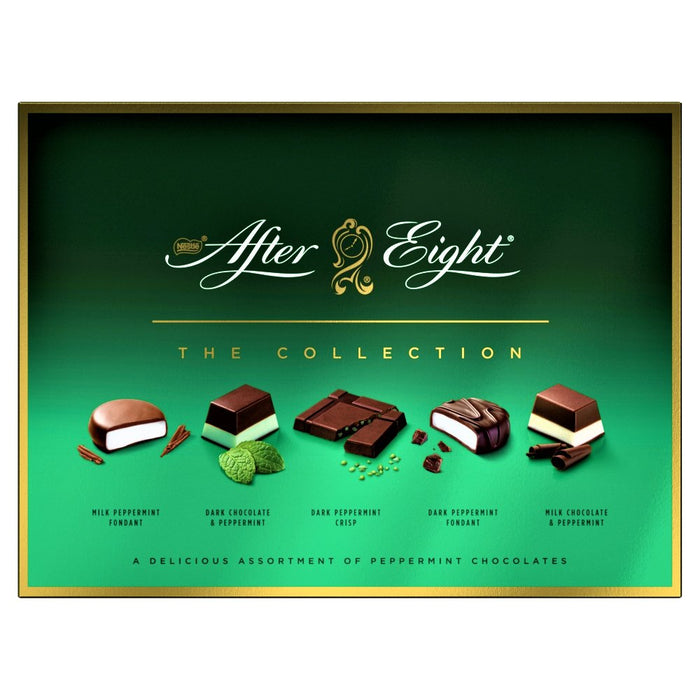 After Eight Collection Dark & Milk Peppermint Mint Chocolate Box 199g - Happy Candy UK LTD