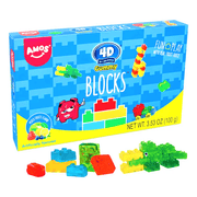 Amos 4D Gummy Blocks Theatre Box 100g - Happy Candy UK LTD
