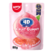 AMOS 4D Peach Burst Fruit Gummy 80g