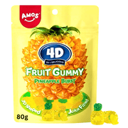 AMOS 4D Pineapple Burst Fruit Gummy 80g