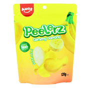Amos Peelerz Gummy Banana Share Pouch 120g - Happy Candy UK LTD