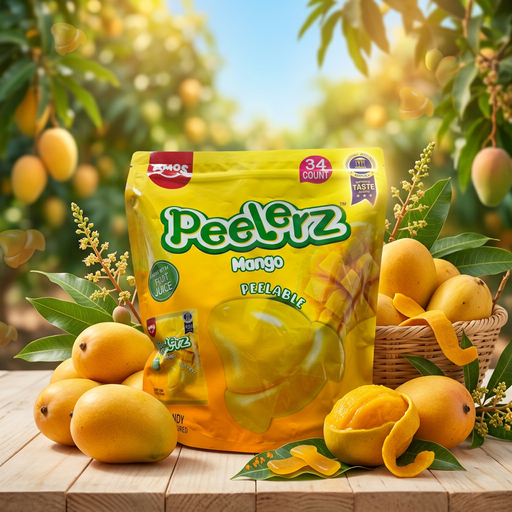 Amos Peelerz Gummy Mango BULK FAMILY POUCH 34X30g 1.02kg