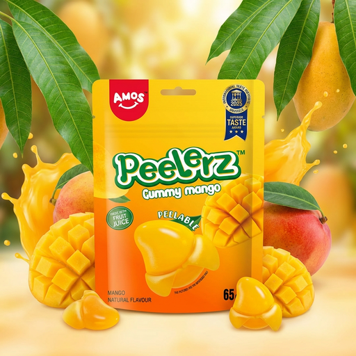 Amos Peelerz Gummy Mango Pouch 65g