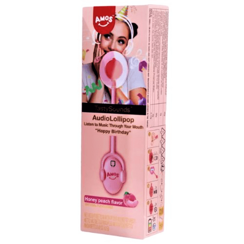 Amos TastySounds Music Audio Lollipop Choose a Flavour/Song 12g