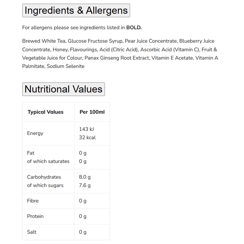 Arizona Blueberry White Tea (USA) 650ml