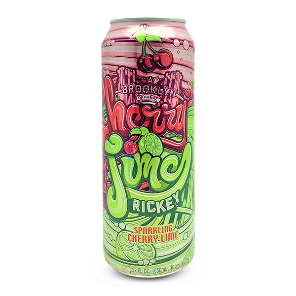 AriZona Cherry Juicy RICKEY Sparkling Cherry Lime (USA) 650ml