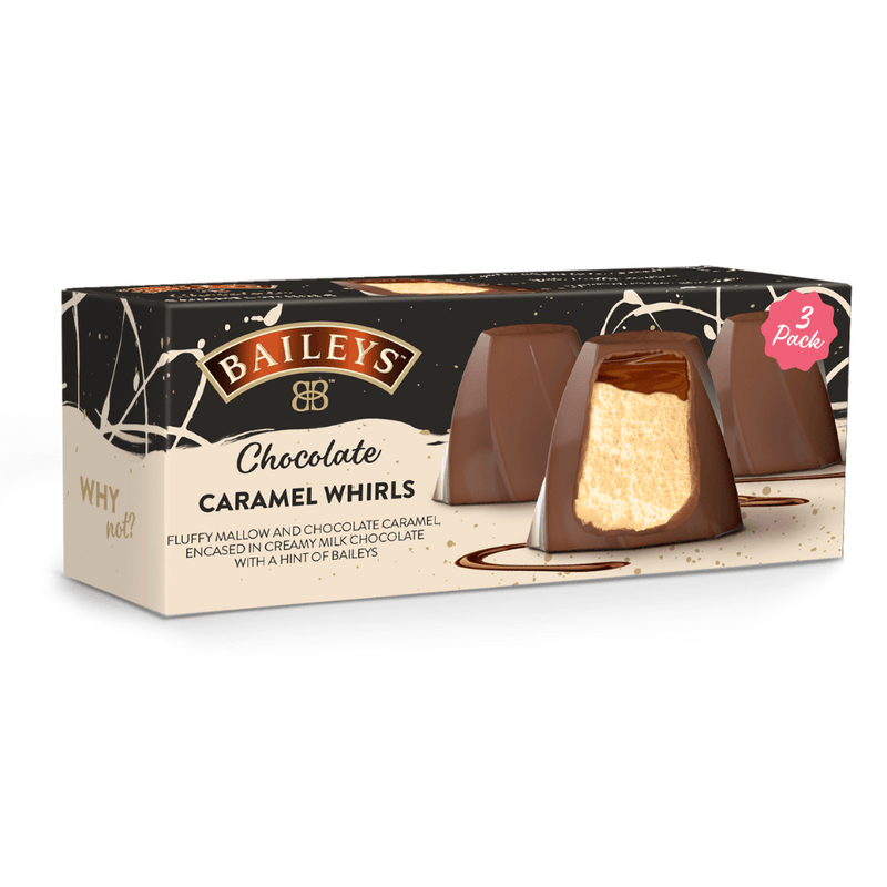Baileys Chocolate Caramel Whirls 3 Pack Gift Box 78g