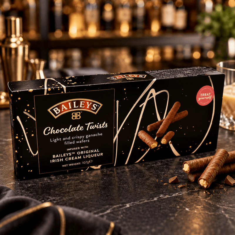Baileys Chocolate Twists Crispy Rolls Gift Box 107g