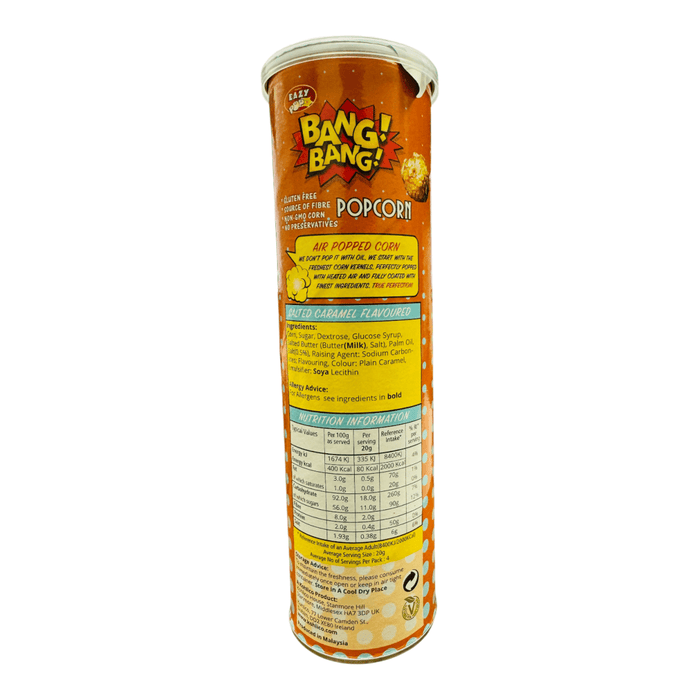 BANG! BANG! Popcorn Salted Caramel Flavour 85g - Happy Candy UK LTD