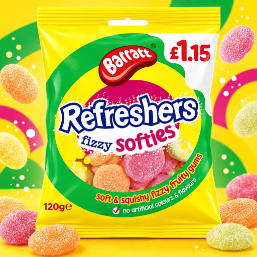 Barratt Refreshers Fizzy Softies 120g