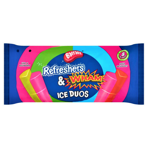 Barratt Refreshers & Wham Ice Duos 8 Pack (640ml) - Happy Candy UK LTD