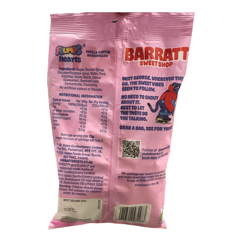 Barratt Sweet Shop Flumps Hearts Bag 130g