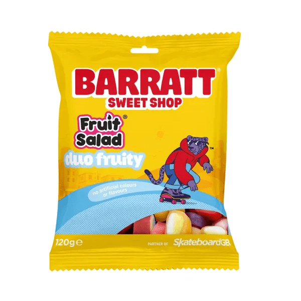 Barratt Sweet Shop Fruit Salad Duo Fruity Bag 120g