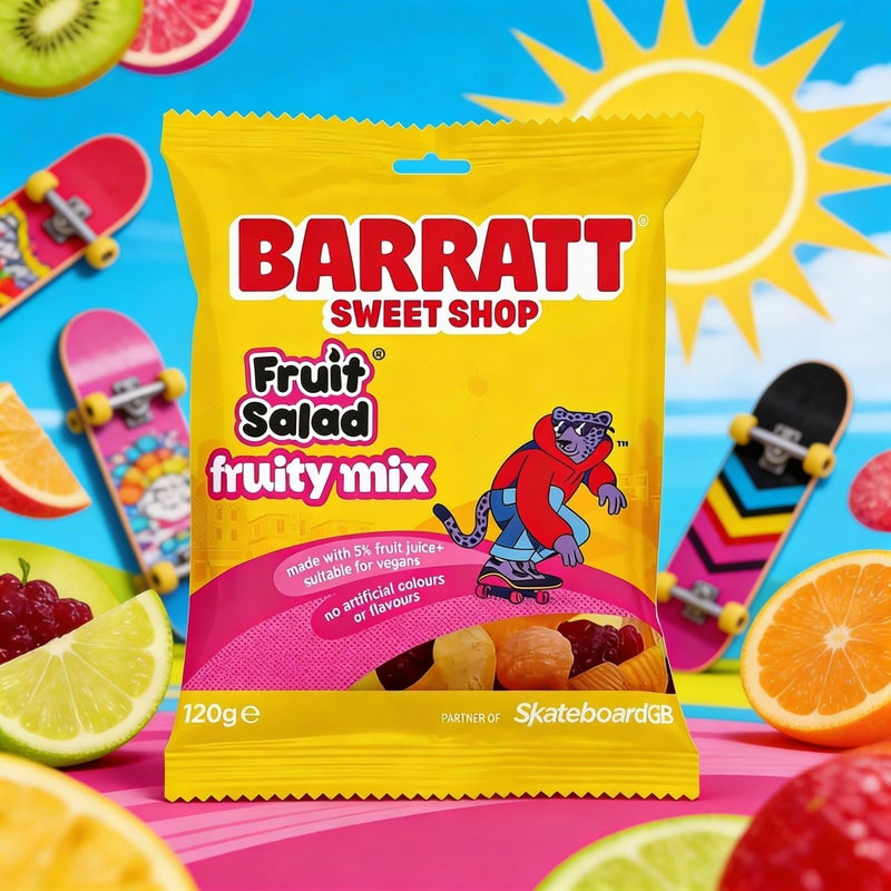 Barratt Sweet Shop Fruit Salad Fruity Mix Bag 120g
