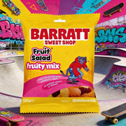 Barratt Sweet Shop Fruit Salad Fruity Mix Bag 120g