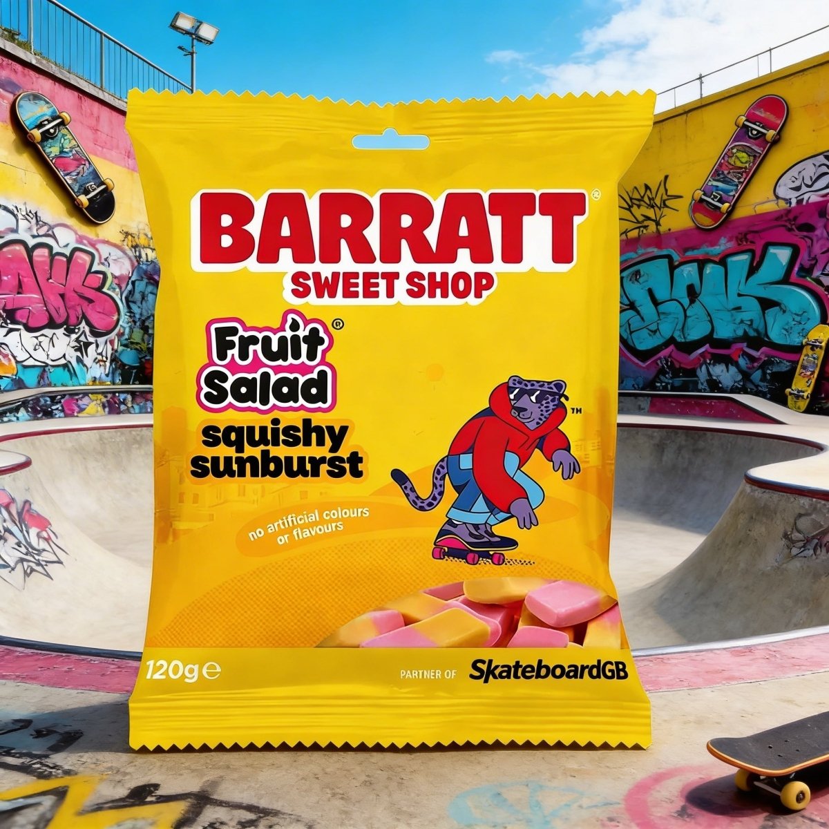 Barratt Sweet Shop Fruit Salad Squishy Sunburst Bag 120g — Happy Candy ...