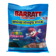 Barratt Sweet Shop SUPER MARIO GALAXY Mini Rings 120g