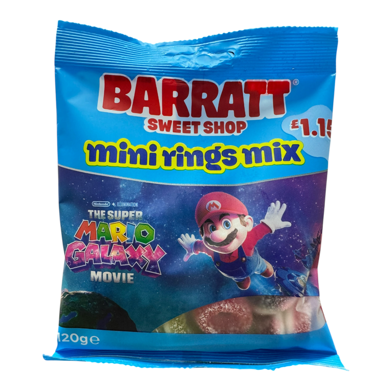 Barratt Sweet Shop SUPER MARIO GALAXY Mini Rings 120g