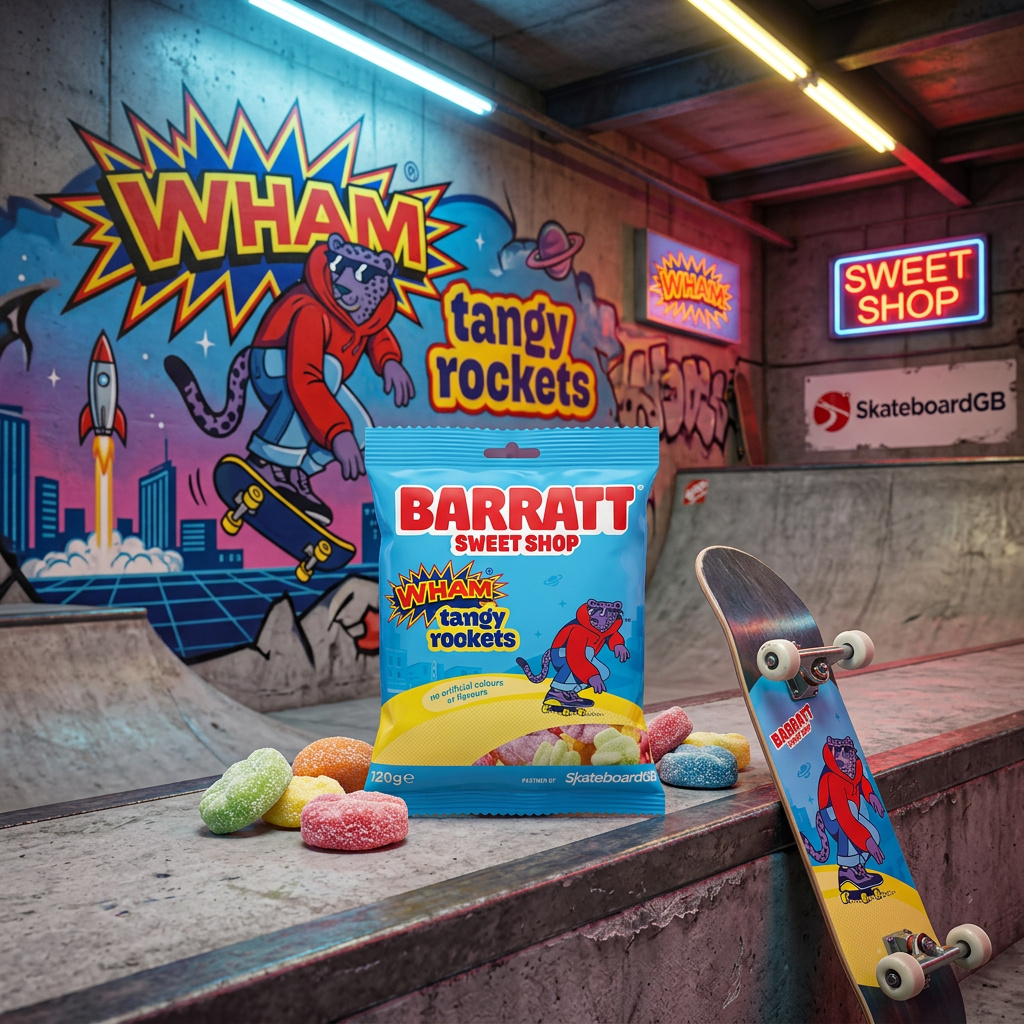 Barratt Sweet Shop WHAM Tangy Rockets Bag 120g — Happy Candy UK LTD