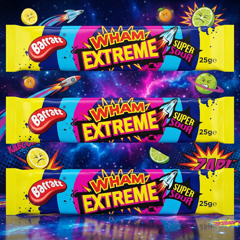 Barratt Wham Extreme Bar 3 Pack (3 x 25g)