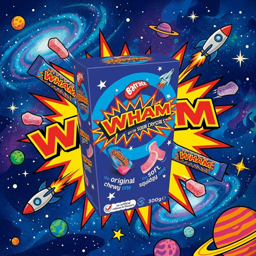 Barratt WHAM Sour Crystals Gift Box 300g