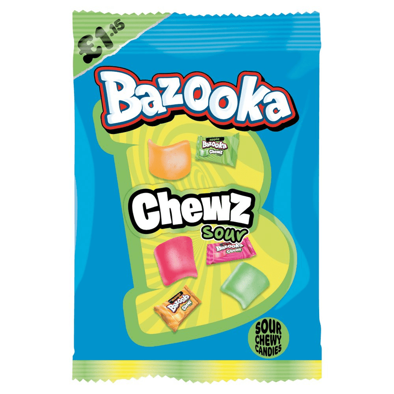 Bazooka Chewz Sour Bag 120g