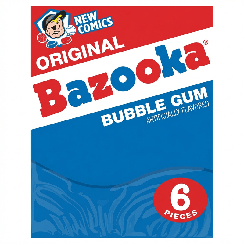 Bazooka Original Bubblegum Wallet 6 Pack (USA) 33g