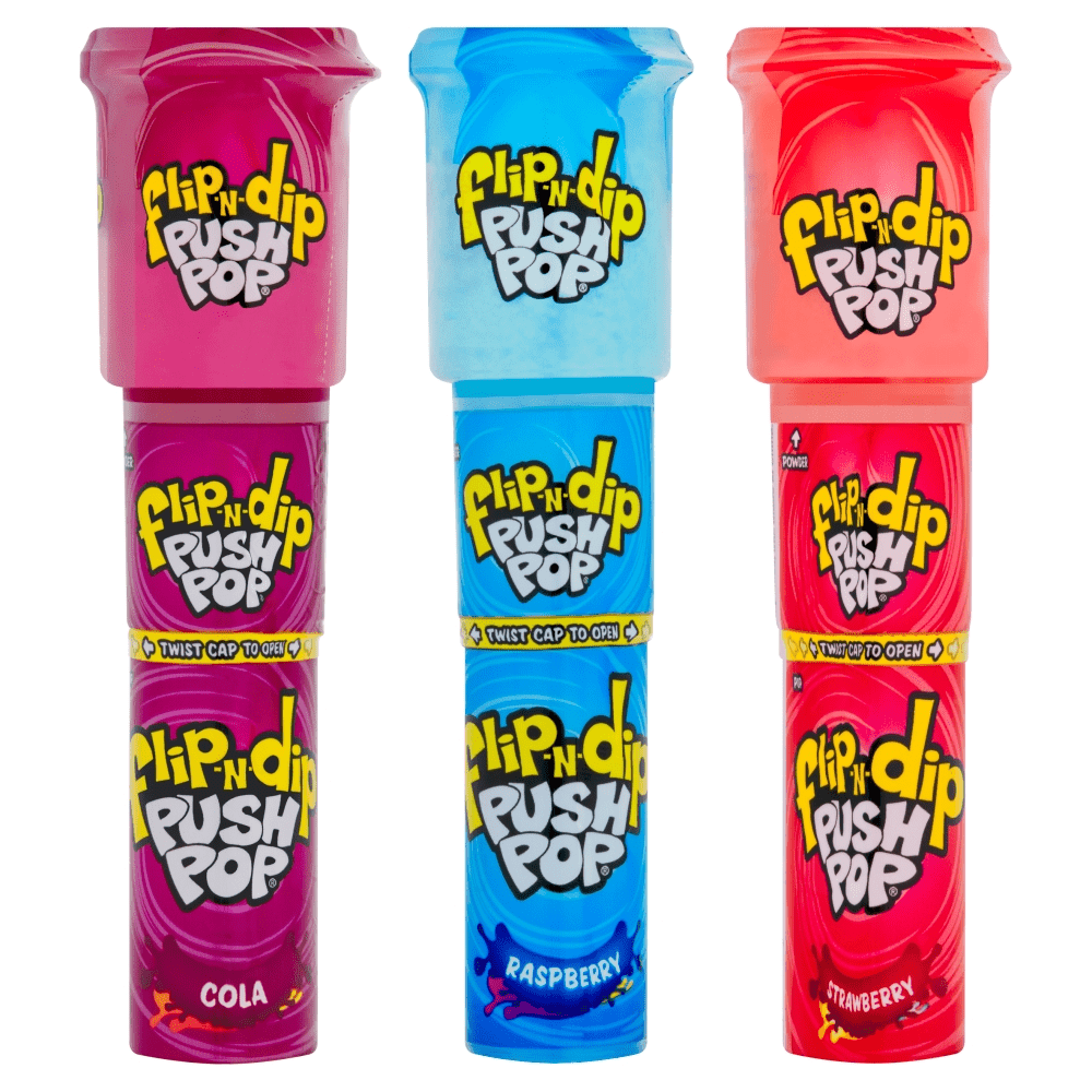 洋楽 G-Rap A.M.P. - PUSHIN' PLATES Bazooka Push Pop Flip-N-Dip 25g — Happy Candy UK LTD