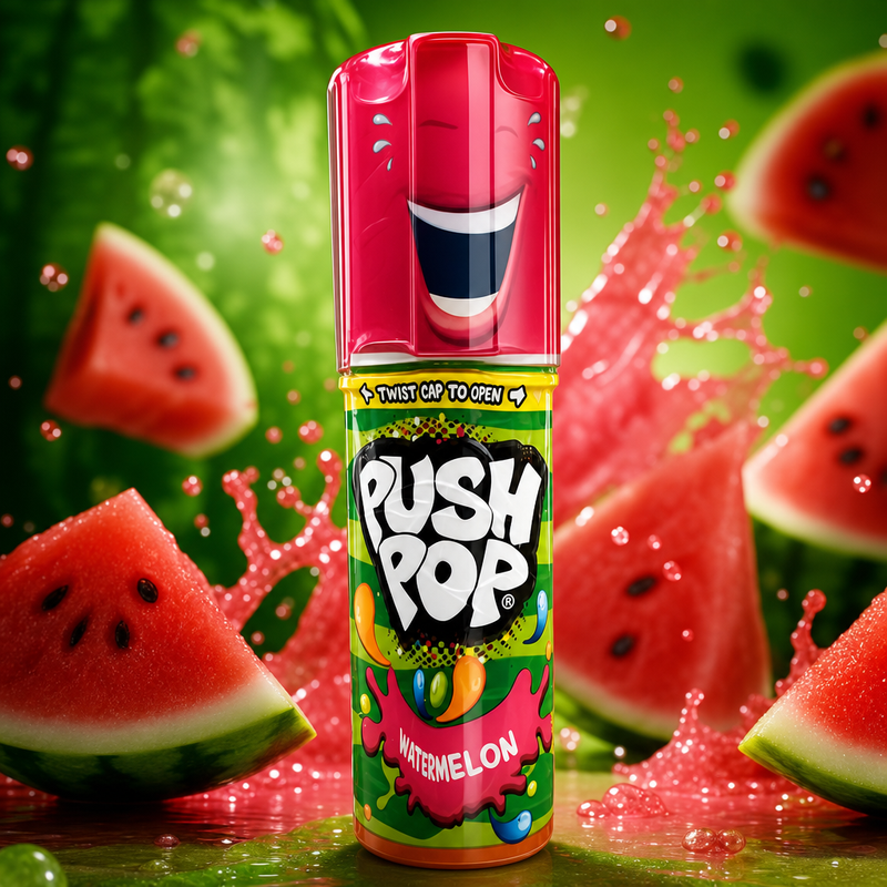 Bazooka Push Pop Watermelon 15g