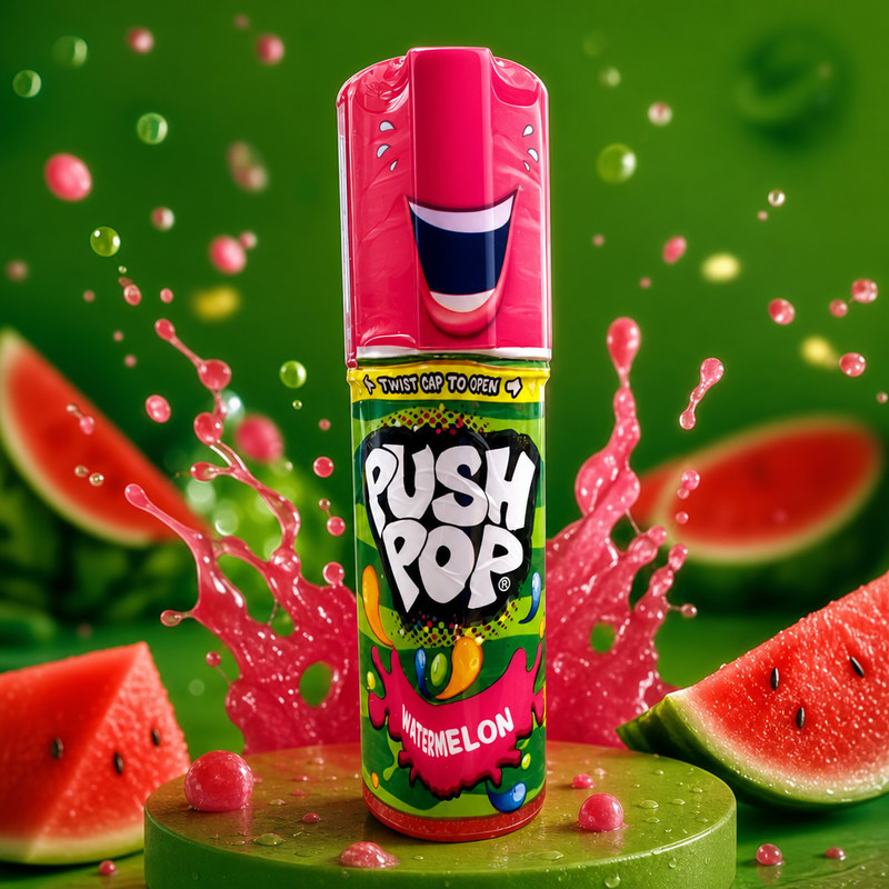 Bazooka Push Pop Watermelon 15g