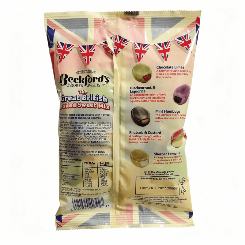 Beckfords The Great British Boiled Sweet Mix Bag 200g