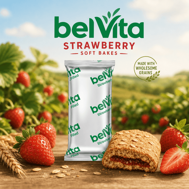 Belvita Breakfast Strawberry Soft Bakes 4 Pack 4x50g