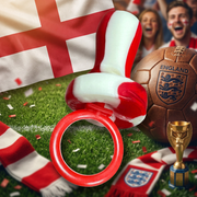 Big England World Cup Rock Dummy Red & White 75g